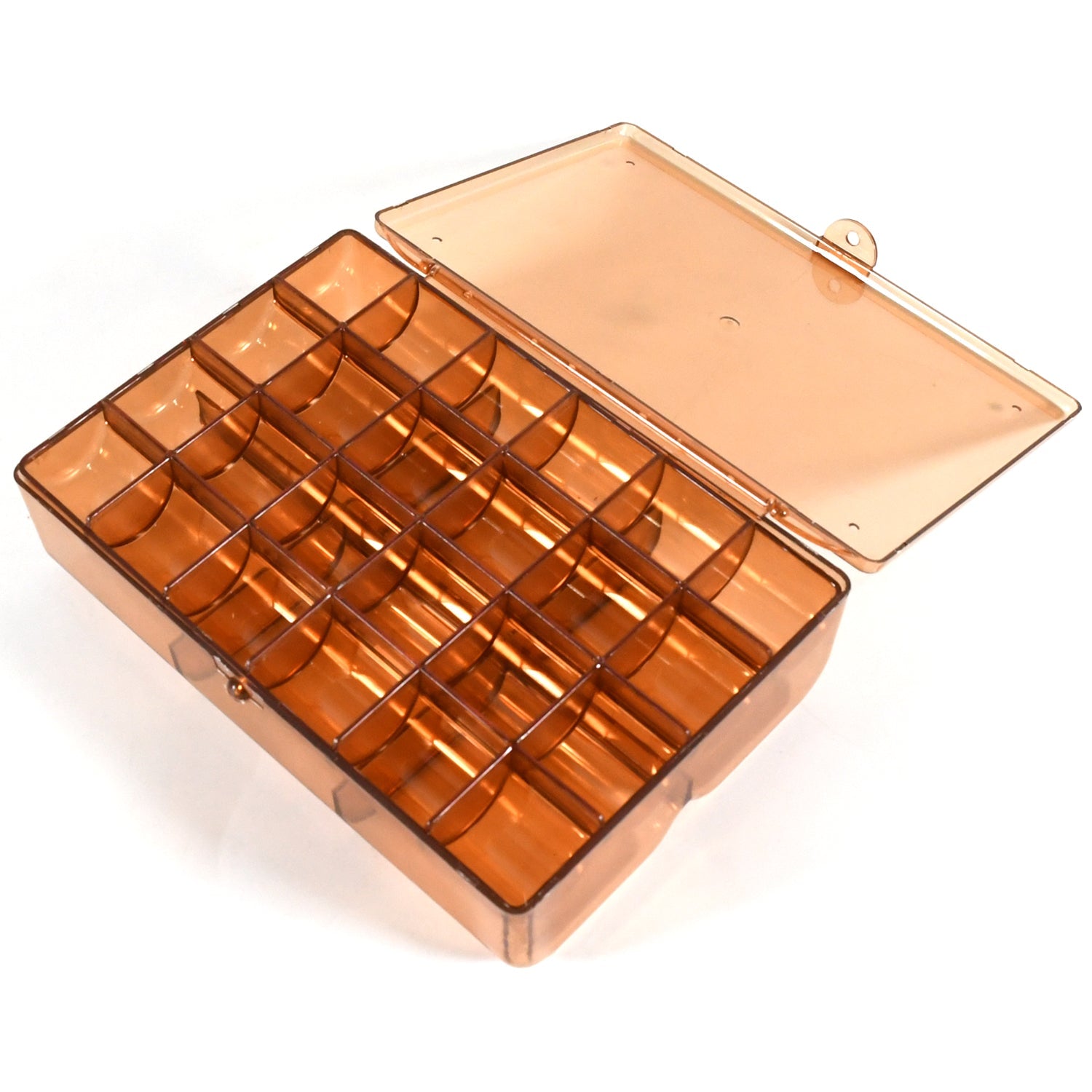 12829 2 layer Acrylic Jewelry Storage Box Dustproof Earring Box, Storage Box Portable Nail Art Storage Case, 24-Grid Small and 6-Grid Big case Makeup Vanity Box (1 Pc / 30 Compartment) 12829 2 layer Acrylic Jewelry Storage Box Dustproof Earring Box, Storage Box Portable Nail Art Storage Case, 24-Grid Small and 6-Grid Big case Makeup Vanity Box (1 Pc / 30 Compartment)